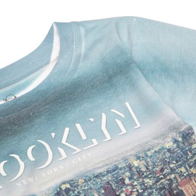 Mini boys Brooklyn print t-shirt
